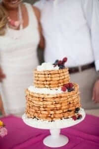 Waffle Wedding Cake