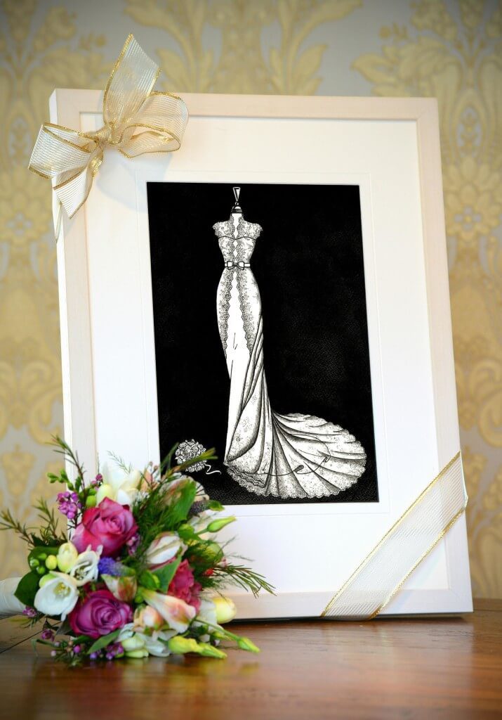 wedding dress illustrations