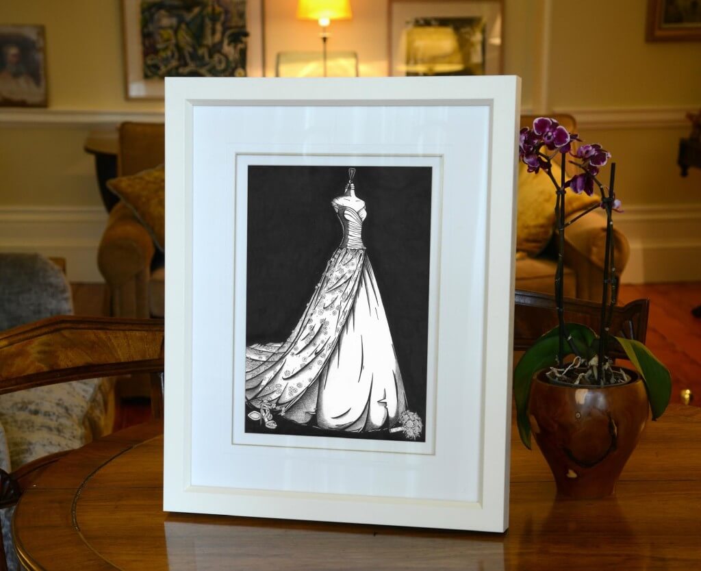 wedding dress illustrations