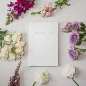 A1 - large - little white book wedding organiser diary