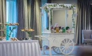 Drinks Reception with Candy Cart