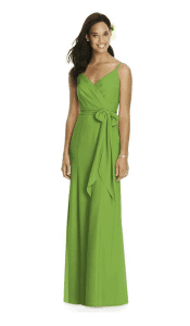 dessy greenery bridesmaid dress