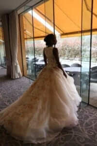 lazaro floral wedding dress