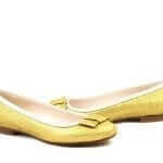 Gold Ballerina Statement Wedding Shoe