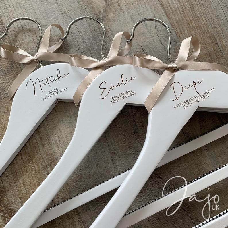 personalised wedding hangers