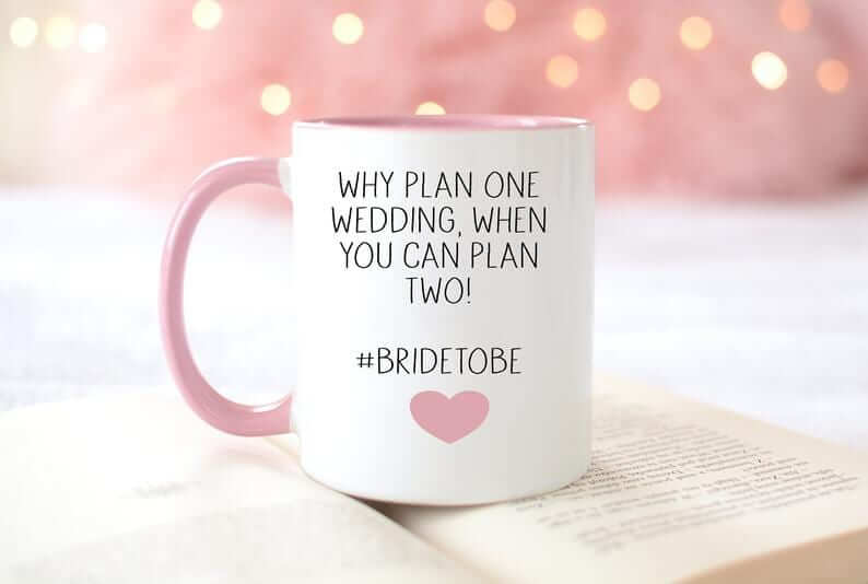 Delayed wedding planning mug